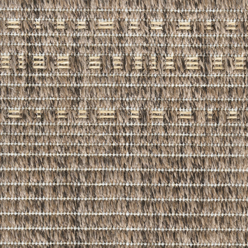 Tulum Striped Indoor/Outdoor Area Rug, Rectangle 4' x 6', Brown