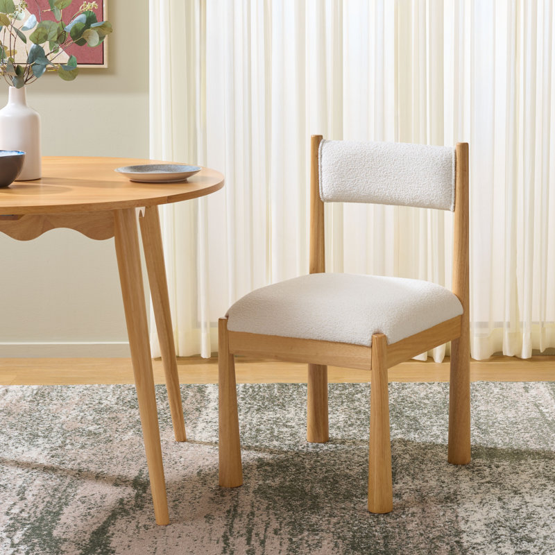 Chaise Makiko, Blanc, Noyer