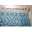Élégant tapis transitionnel contemporain en laine noué à la main bleu Marrakech-484075619