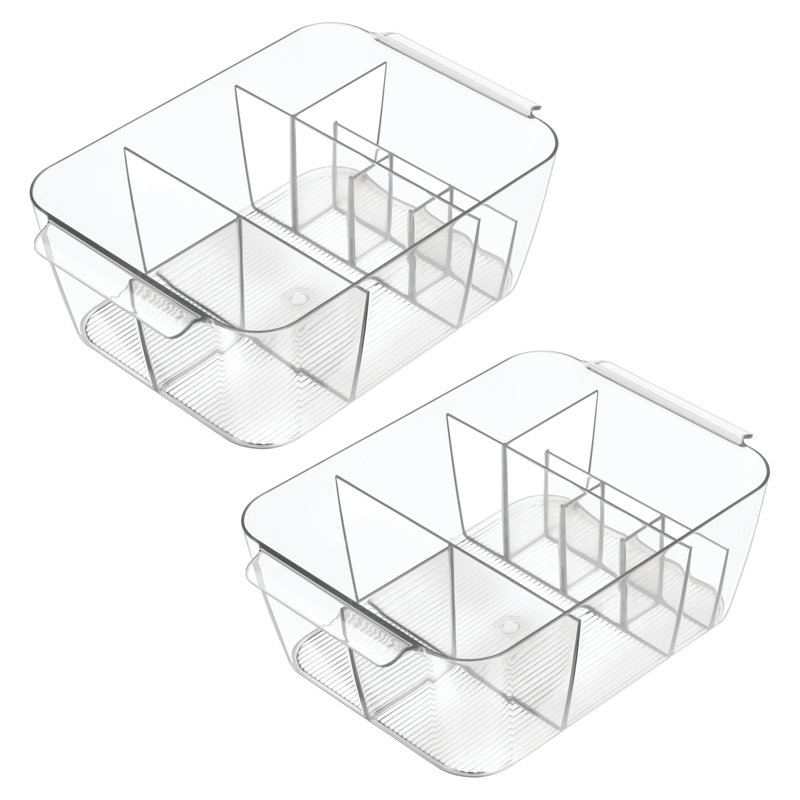 Divided Makeup Organizer for Bathroom Countertop - Storage for Cosmetics, Makeup Brushes, and Toiletries