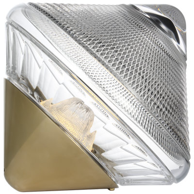 Waterford Copper Coast 12" Rechargeable Accent Light with Clear Crystal