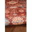 Tapis lavable tissé à la machine rouge et ivoire-829631991