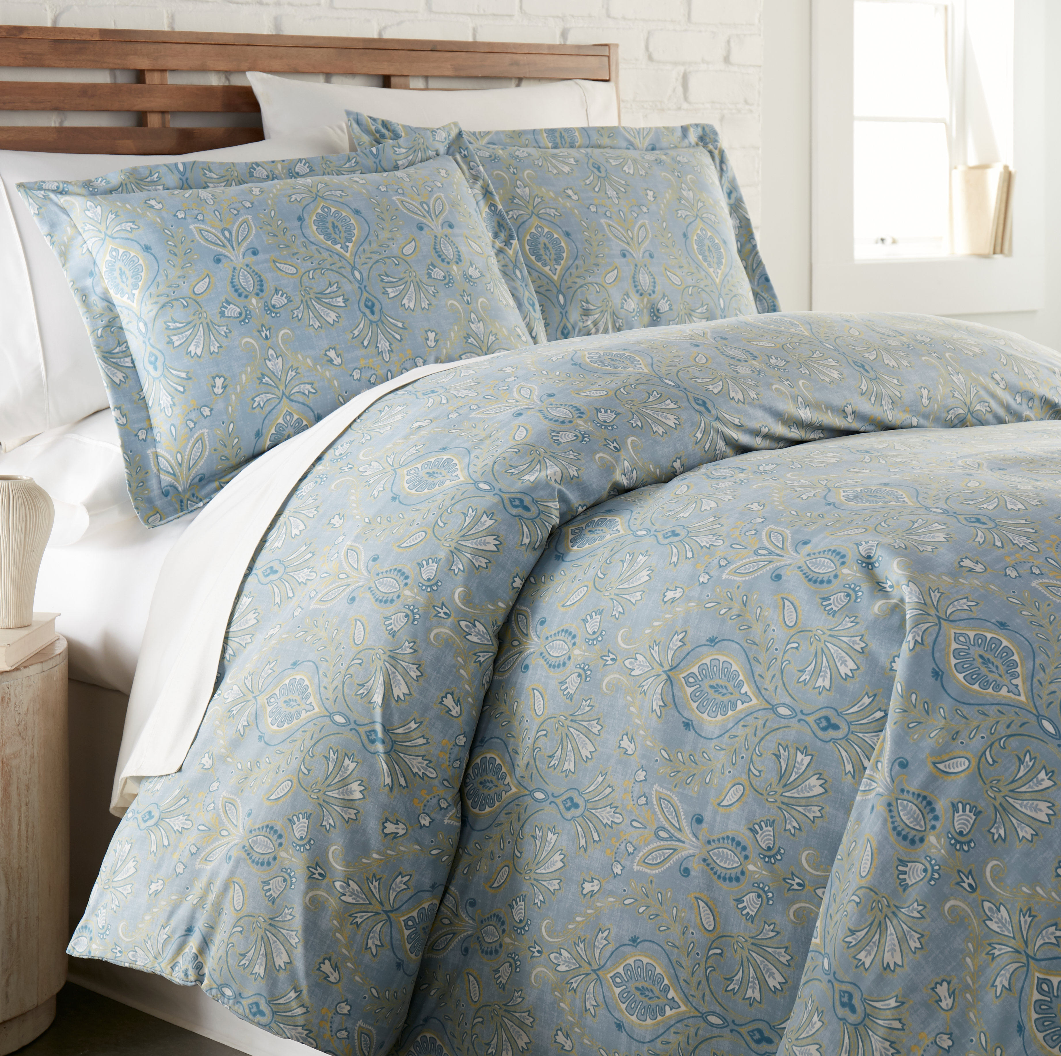 Navy Blue Silky Satin Duvet Cover King Size - Hotel Quality With Zipper Closure