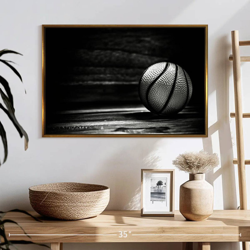 Basketball, Cadre flottant doré, 25 po x 17 po