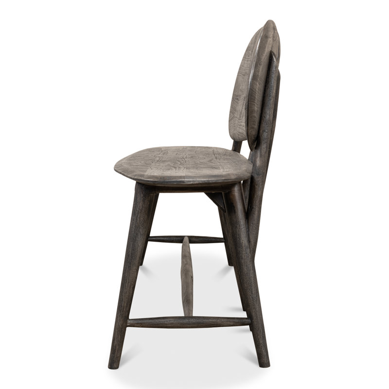Melva Solid Wood Dining Bench, Gray