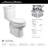 American Standard H2Option 1.28 Gallons GPF Elongated Comfort Height Floor Mounted Kit (Seat Not Included)-62455439