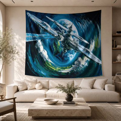 Tapisserie murale Sci Fi Space Station