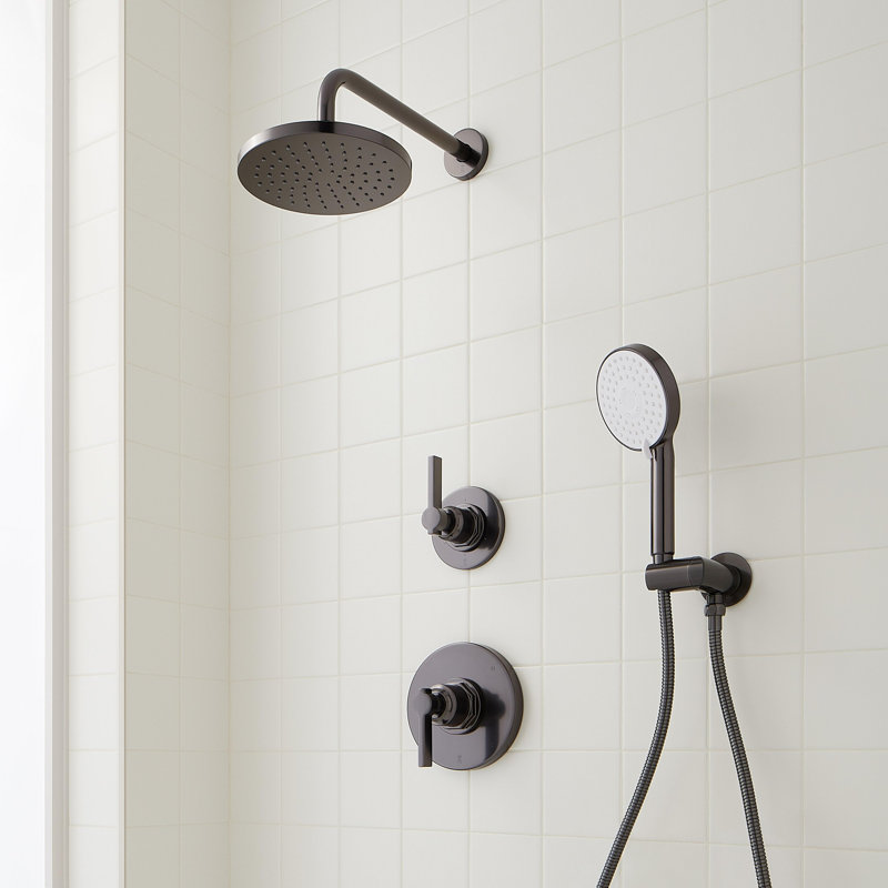 Greyfield Pressure Balance Shower System with Hand Shower, Gunmetal