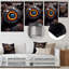 Art mural noir et orange Geode II-1842034158