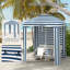 Parasol de plage portatif Outsunny 5,8 pi x 5,8 pi-125300031