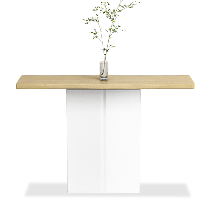 Console en bois massif Burlywood, H 29,53 po x l 62,99 po x P 11,81 po, Burlywood