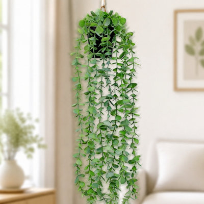 Faux plantes suspendues, petites plantes artificielles en pot pour la décoration intérieure des étagères