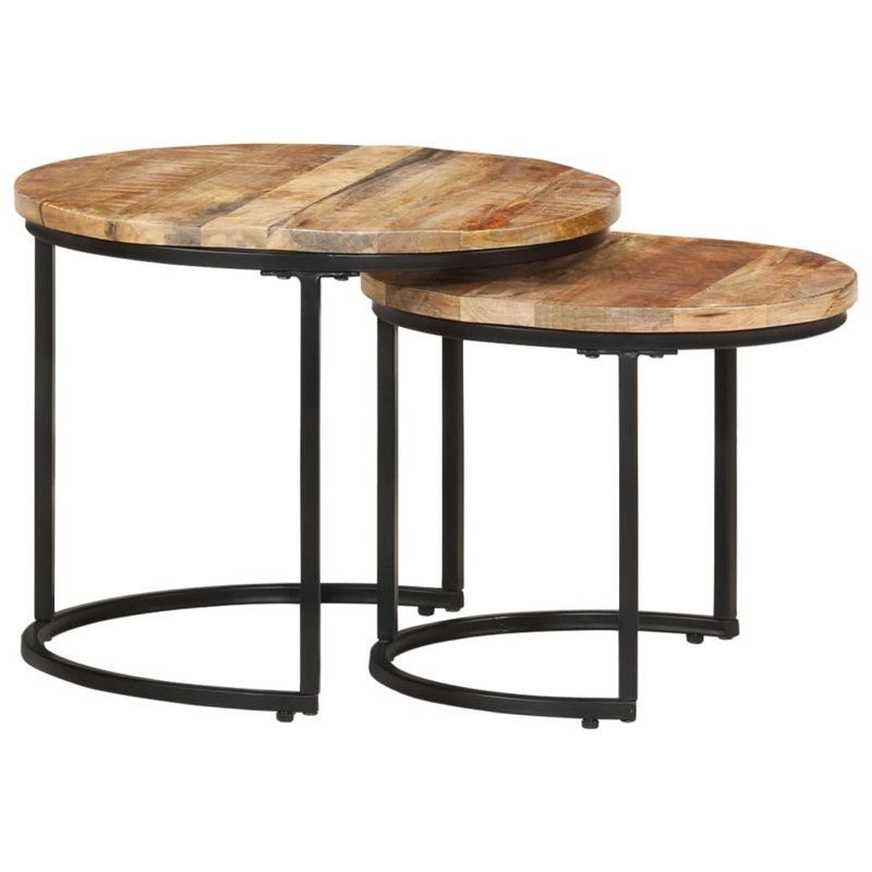 Ivaldo Frame 2 Nesting Tables Coffee Table, Brown