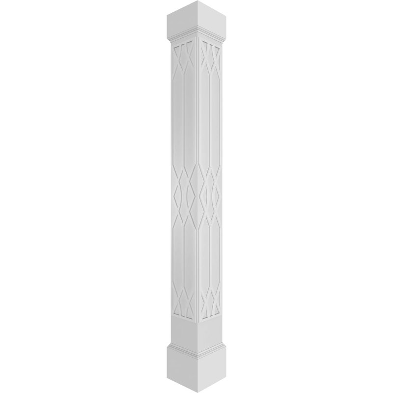 Colonne carrée Custerman Classic, H 120 po x l 9,625 po x P 9,625 po