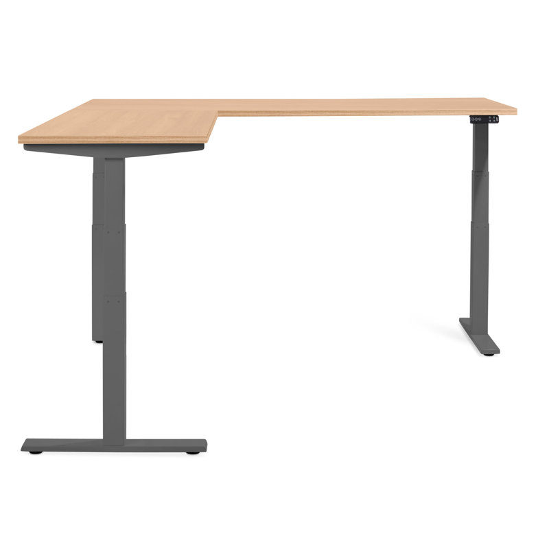Bureau en coin Series L, LH, LPL, Chêne naturel