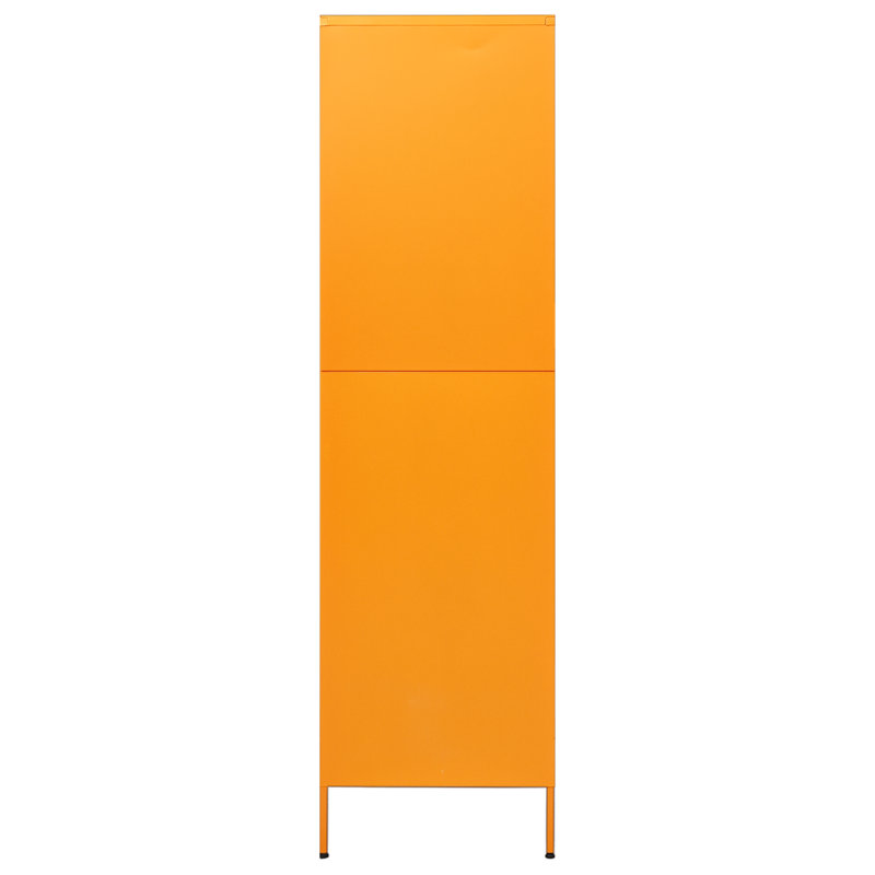 Organisateur de garde-robe pour garde-robe en acier, Jaune moutarde