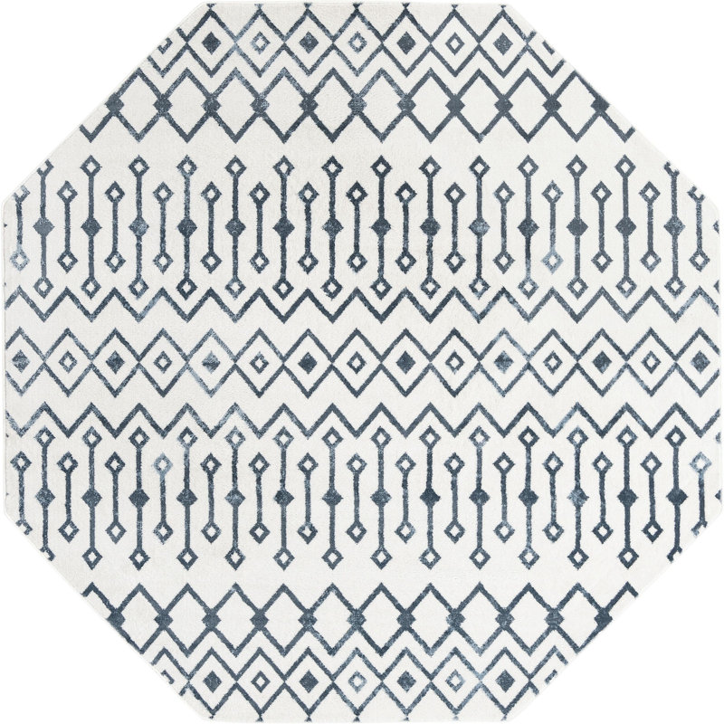 Moroccan Indoor Rug, Octagon 7'