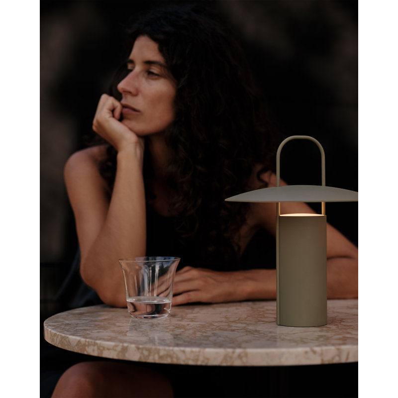Ray LED Table Lamp, Dusty Green