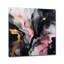 «Black Gold Marble Splash II», art mural acrylique abstrait en marbre-472623747