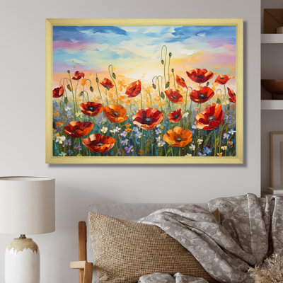 Coquelicots rouges en fleurs - impression