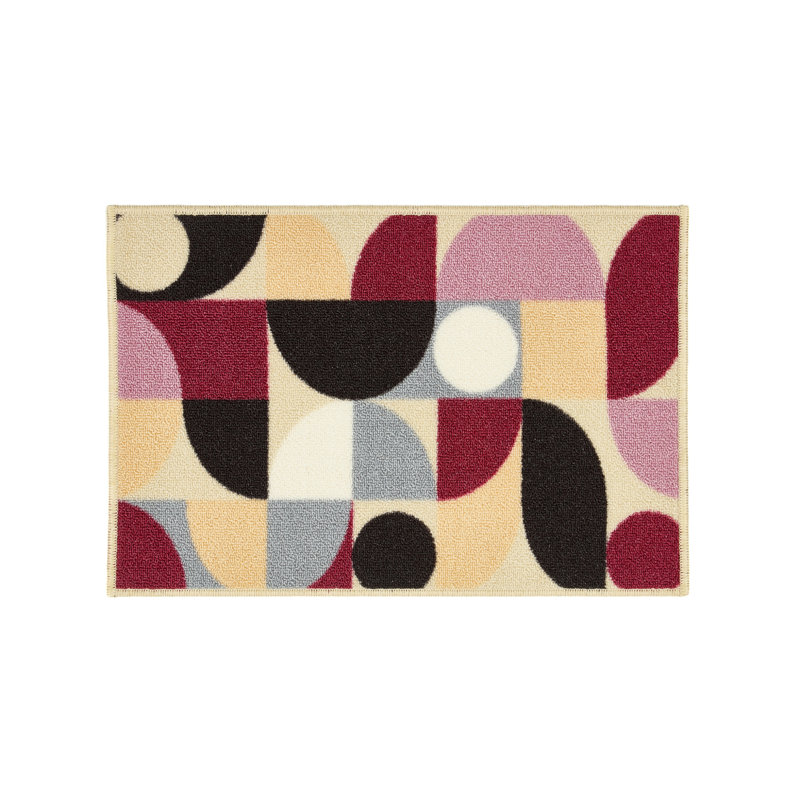 Non-Slip Indoor Doormat Value 2-Pack Purple Geo