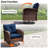 2-Person Square Outdoor Set With Cushions-1511144738