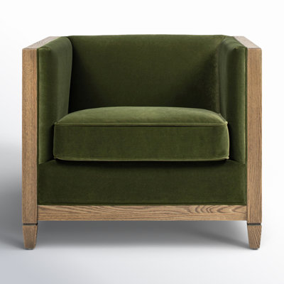 Fauteuil en velours l 34 po Celsa