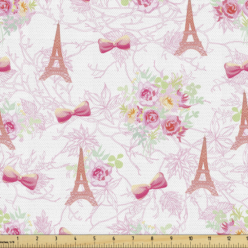 Tissu Ambesonne Paris, l 58 po x L 180 po