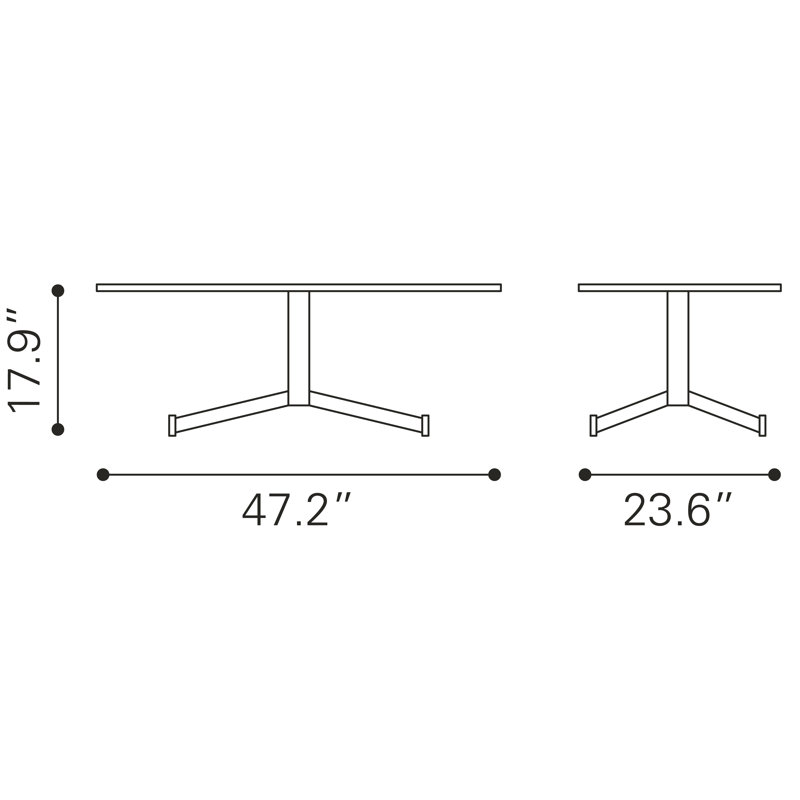 Table basse Mazzy - brun