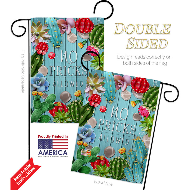 Double Sided 18.5'' H x 13'' W Polyester Flag Set