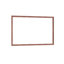 Très grand miroir mural de salle de bain moderne de 48 po x 32 po avec structure en aluminium de couleur noyer, vision tous azimuts, suspension verticale ou horizontale, preuve, cadre à assemblage rapide 48 po x 32 po-130489130