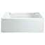 60" W x 74.25" H Frameless Rectangle Sliding Tub & Shower Kit with Towel Bar and Base Included-828631953