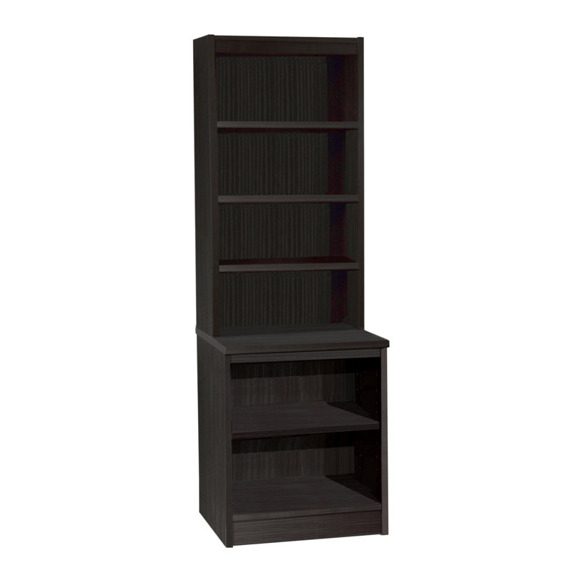 Brenda-Lee 182cm H x 60cm W Standard Bookcase, Black Havana