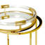 Jacques Round Bar Cart - Brass