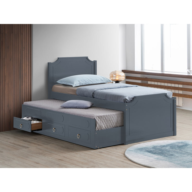 Lit de jour avec couchette Alverez, Gris foncé