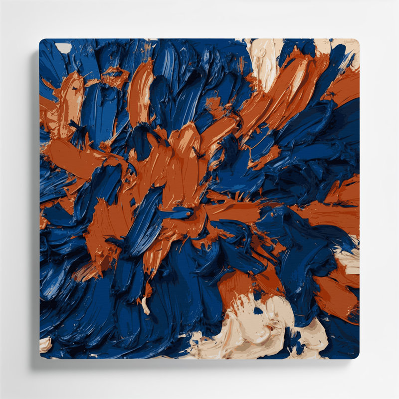 Art mural en métal Neo Expressionism 5, H 12 po x l 12 po x P 0,05 po