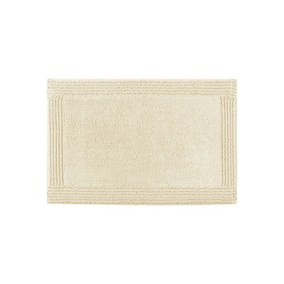Natural 17X24" 3000 Gsm 100% Cotton Reversible Bath Rug With Touch, Non - Slip Suggestion, Rug, Medium Pile 0.5", , Long Lasting