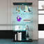 Vitrine à deux portes et lumières en verre, 4 tablettes pour la chambre à coucher, le salon, le bureau, 64,7 po x 31,7 po x 14,3 po, noir - utilisation de l'espace 2 portes avec lumières, look sophistiqué