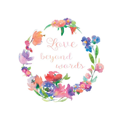Love Beyond Words by Theresa Heidel - Wrapped Canvas Painting