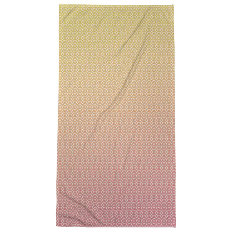 Katelyn Elizabeth Bath Towel, Yellow/Pink