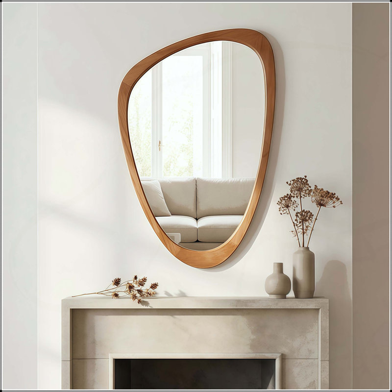 Miroir décoratif 24 "x 36", Brun jaunâtre, 36 po x 24 po