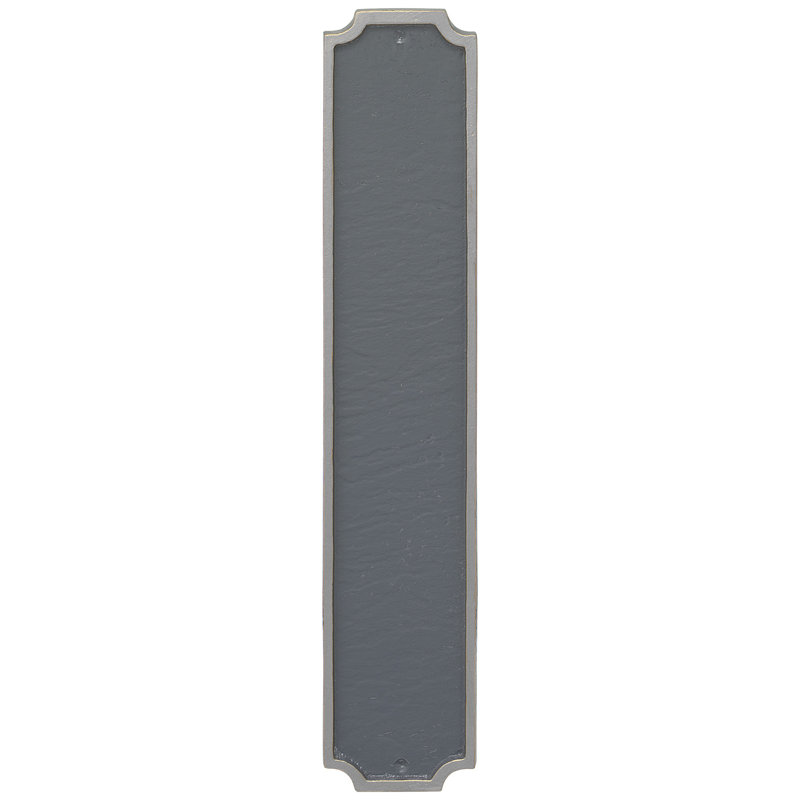 Plaque d'adresse colonne Princeton, Oui, Gris / Argent