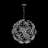 13 - Light Large Dandelion Floral Round Crystal Firework Chandelier