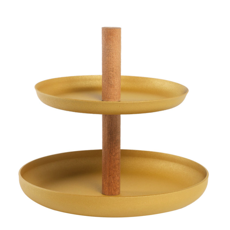 Saavan Tiered Stand, Gold