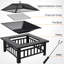  Steel Charcoal and Wood Burning Fire Pit-634748968-634748969