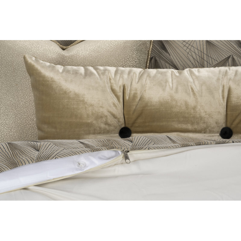 Ensemble de housse de couette Fine Point Luxury, Housse de couette de grande taille + 2 coussins dÃ, Sable
