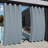 Abba Beige 100" W x 84" L Waterproof Grommet Top and Bottom Black Out Pergola Outdoor Single Curtain Panel-997782237-998080559