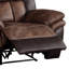 Fauteuil inclinable Jaylen caramel et espresso