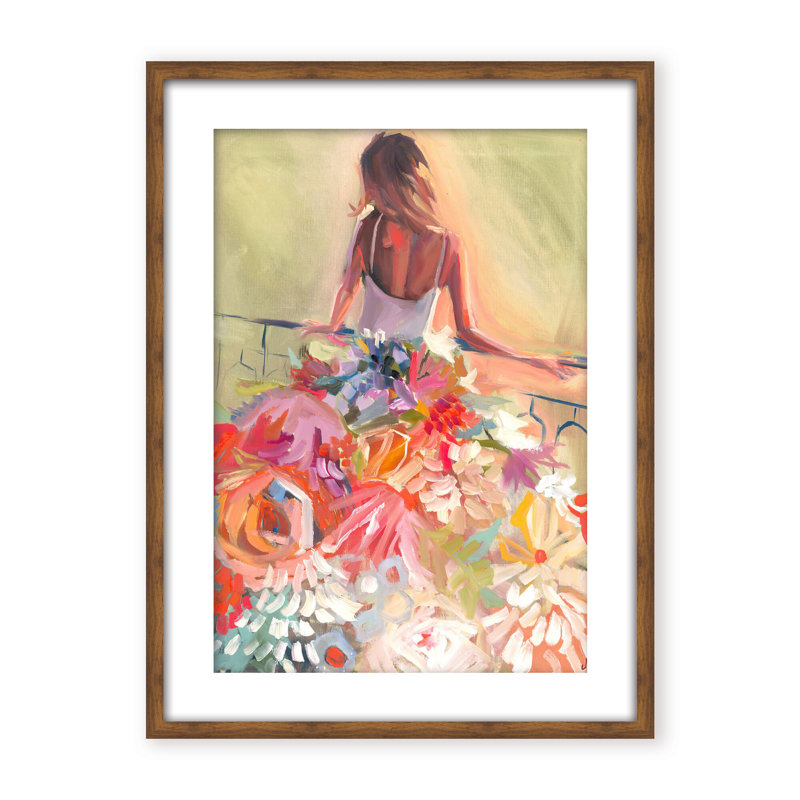 Nature Inspired Blossom Reverie: The Enigmatic Backdrop, 30" H x 24" W x 2.375" D, Black, Framed Canvas