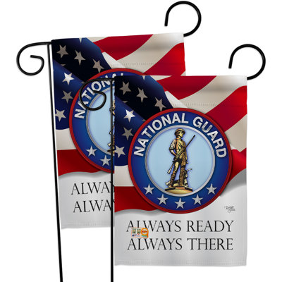 Double Sided 18.5'' H x 13'' W Polyester Independence Day Garden Flag